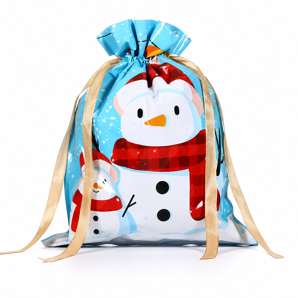 10-pack julklappspåsar med dragsko för godis