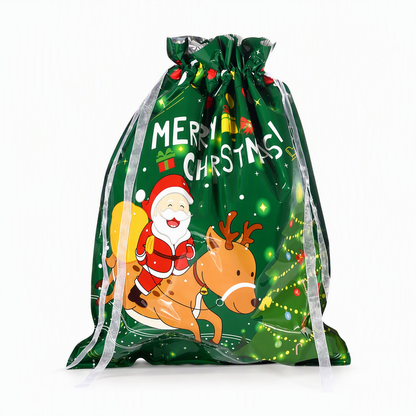 10-pack julklappspåsar med dragsko för godis