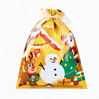 10-pack julklappspåsar med dragsko för godis
