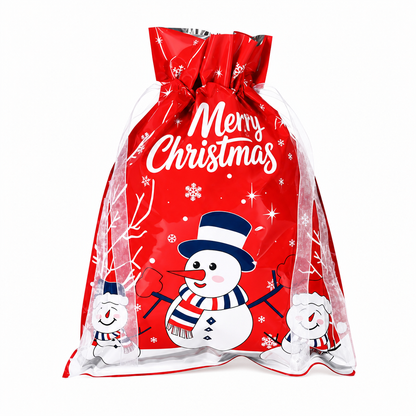 10-pack julklappspåsar med dragsko för godis