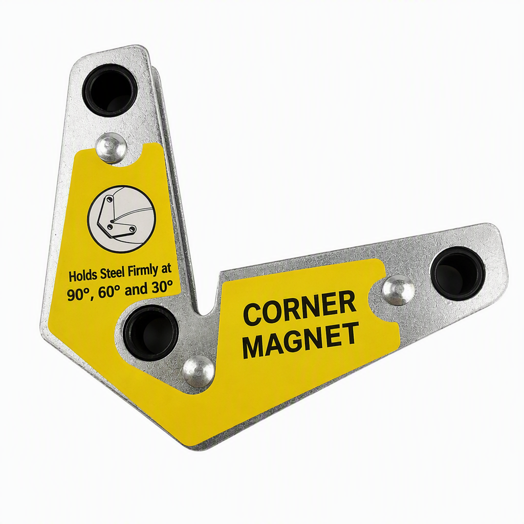 Dubbel magnetisk svetshållare för inner- och ytterhörn