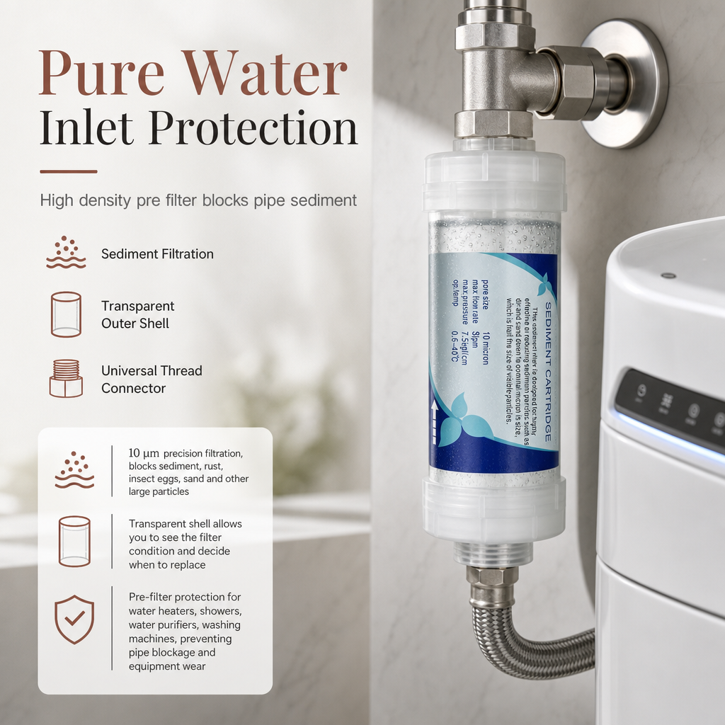 🚿 50 % RABATT! 💧 5-tums sedimentfilter med PP-bomull ✨