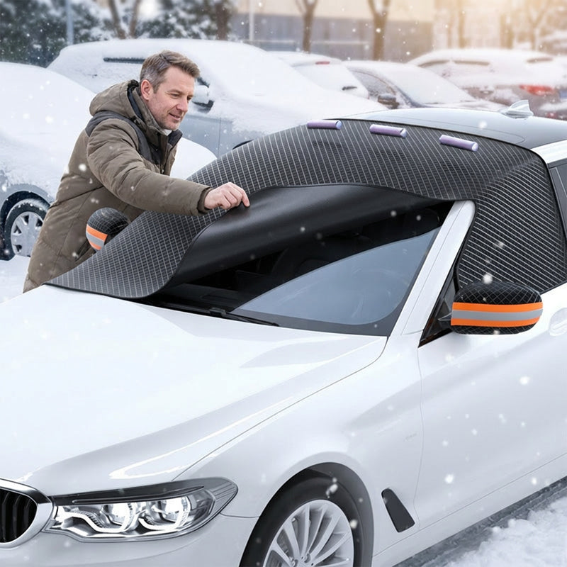 Magnetiskt vindruteskydd för bilen för alla årstider