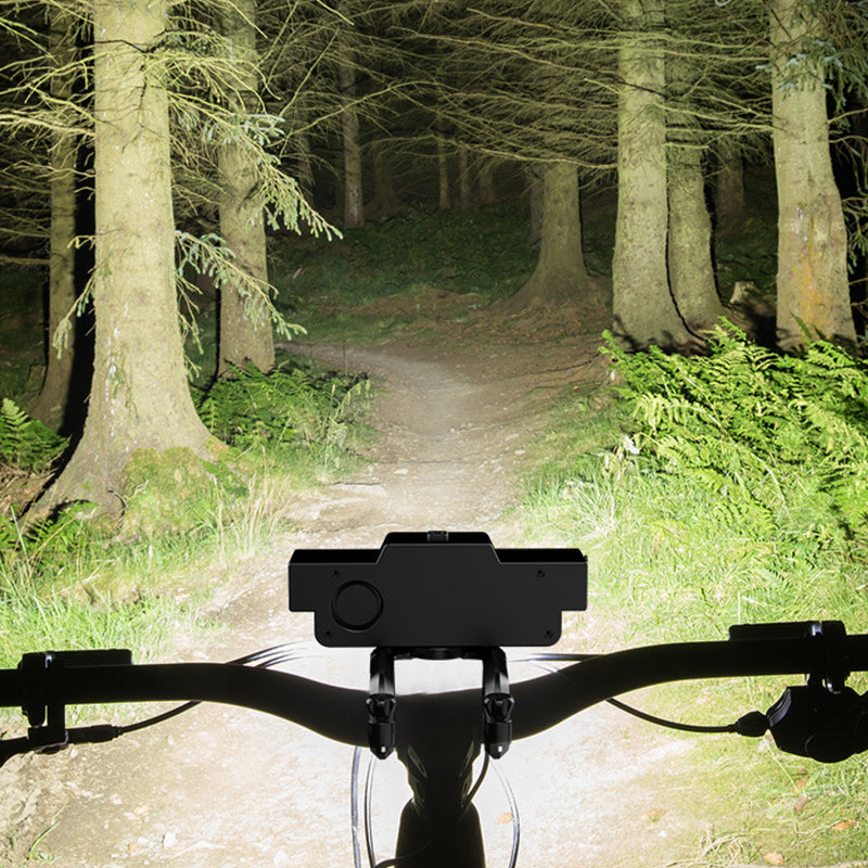 🚴 Cykellampa med dubbla ljusbilder, 30 LED och batteridisplay