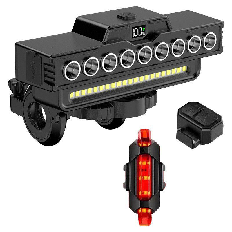 🚴 Cykellampa med dubbla ljusbilder, 30 LED och batteridisplay