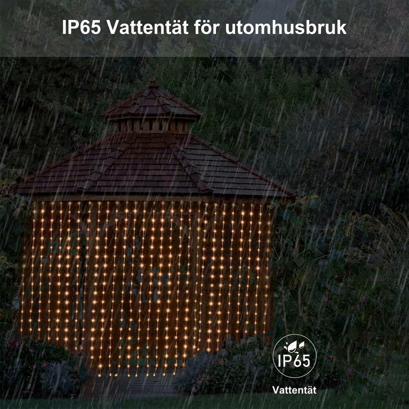 🌈 50 % RABATT NU! 💡 Vattentäta LED-gardinljusslingor – appstyrning, musiksynk & anpassad ljuskonst 🎵