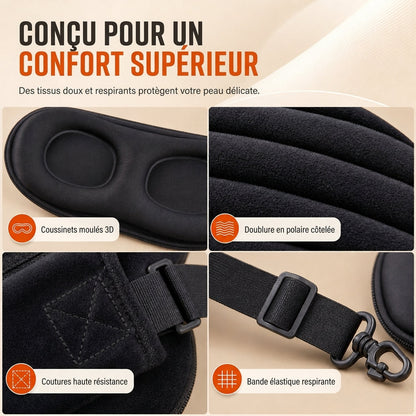 😴 FLASHREA: 50% RABATT! Reskudde i Minnesskum och 3D Sovmask – Justerbara Remmar & Ergonomisk Design för Skön Vila på Flyg, Tåg och i Bil 🧸✨