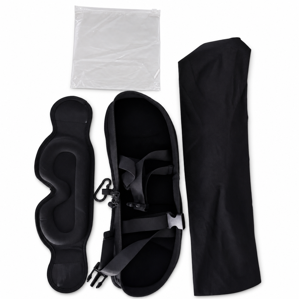 😴 FLASHREA: 50% RABATT! Reskudde i Minnesskum och 3D Sovmask – Justerbara Remmar & Ergonomisk Design för Skön Vila på Flyg, Tåg och i Bil 🧸✨