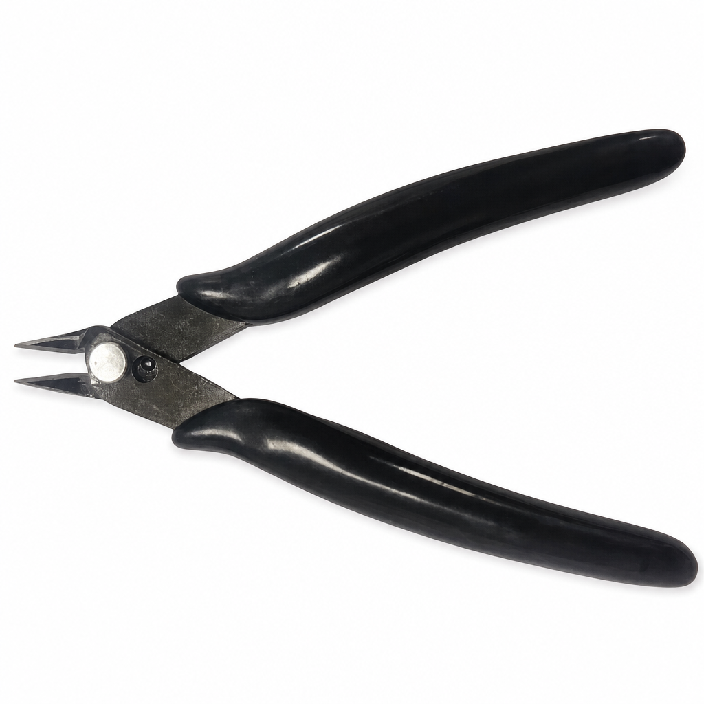 📢📢50% OFF !! ⏰ Precision Diagonal Pliers: Flush Cut, Spring-Loaded, Blackened Steel, Non-Slip Grip
