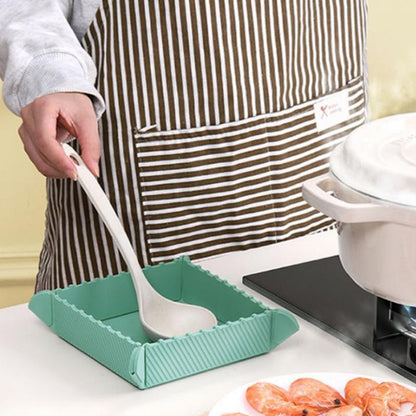 Magnetiskt grytunderlägg i silikon 🍳🧲 | Platt underlägg eller vikbar liten bricka | För kastruller och köksföremål