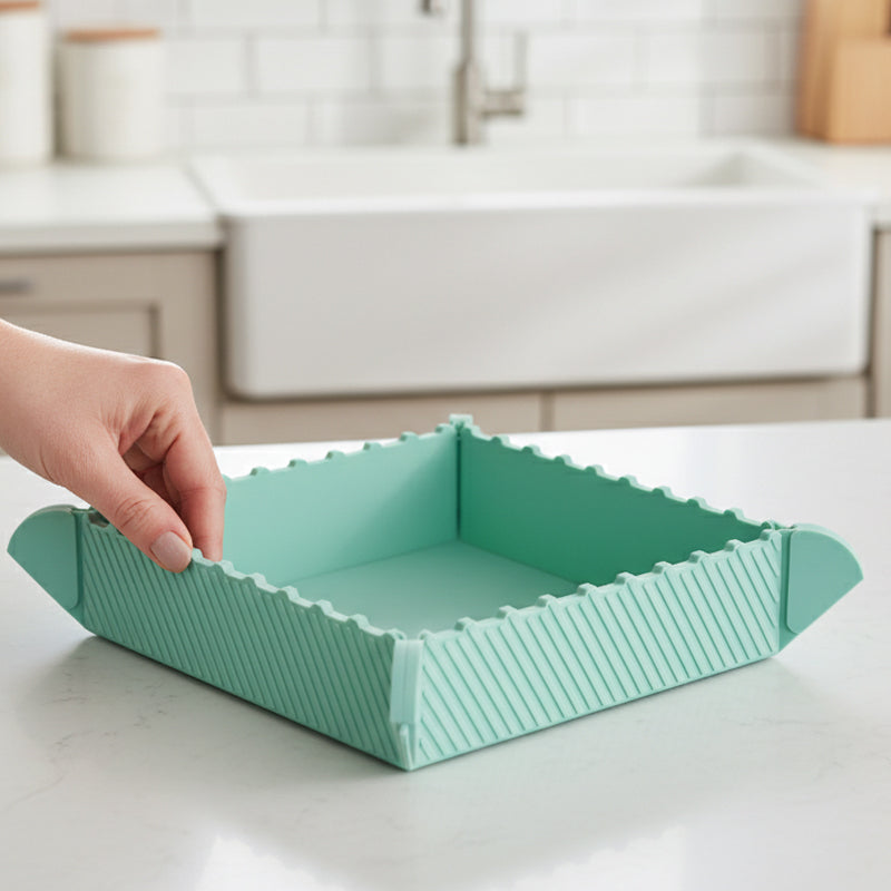Magnetiskt grytunderlägg i silikon 🍳🧲 | Platt underlägg eller vikbar liten bricka | För kastruller och köksföremål