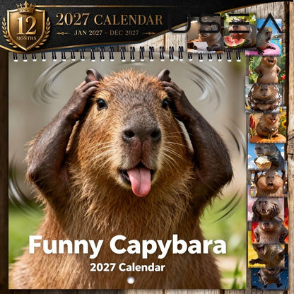 Rolig kapybarakalender 2027