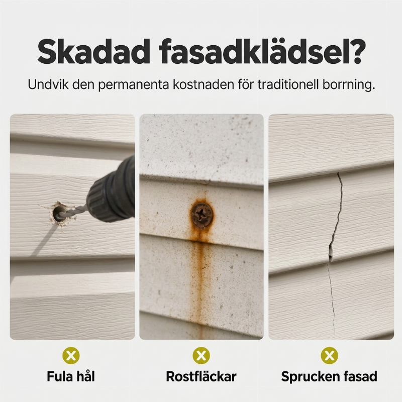 Tåliga 304-krokfästen i rostfritt stål för vinylbeklädnad