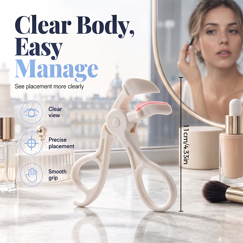 👁️ 50% RABATT! ✨ Vidvinklad ögonfransböjare med kam – Omedelbart fransböj, inbyggd separeringskam & skonsam kuddplatta – Ergonomiskt handtag för exakt, klumpfri böjning på sekunder 💫