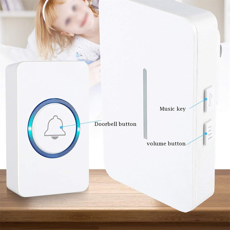 🔥🎁Nyhet 50 % RABATT🔥Hem – Praktisk trådlös smart dörrklocka