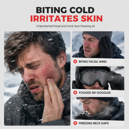 ❄️ 50 % RABATT! 🧣 3-i-1 vinterbalaklava – vindtät, värmande & justerbar för skidåkning, cykling och kalla utomhusaktiviteter ✨
