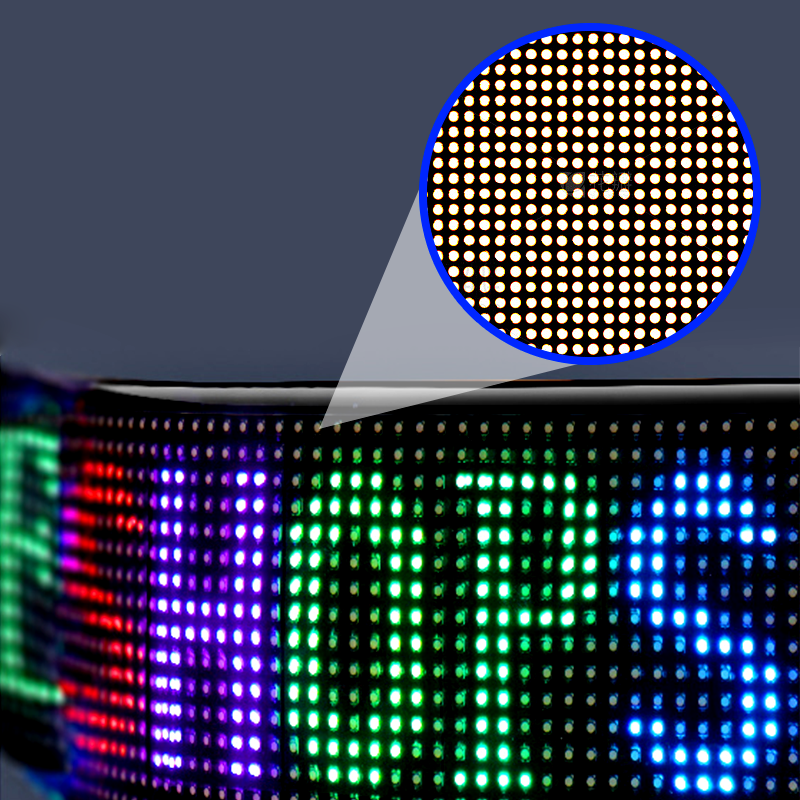 ✨📱 Flexibel multifunktionell LED-display med rullande text och programmerbara animationer – App-kontroll för skyltfönster, bilar och evenemang