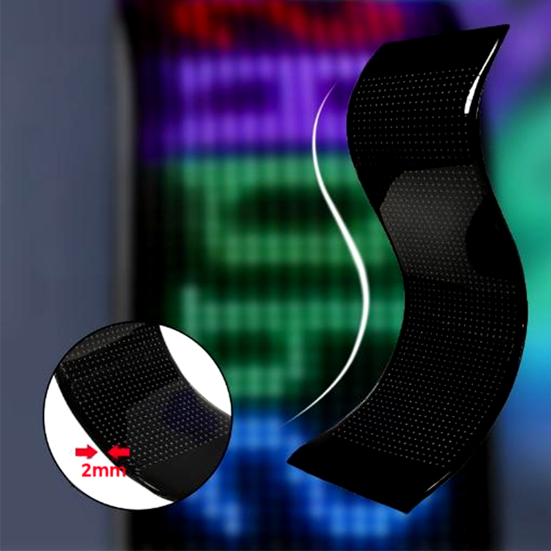 ✨📱 Flexibel multifunktionell LED-display med rullande text och programmerbara animationer – App-kontroll för skyltfönster, bilar och evenemang