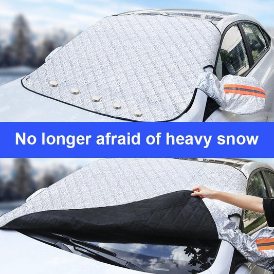 🚗 50% RABATT NU! ❄️ Främre vindruteskydd täcke – skydd för alla fyra årstider, frostskydd & hög kvalitet