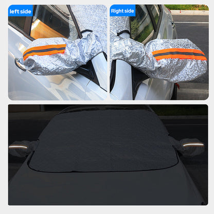 🚗 50% RABATT NU! ❄️ Främre vindruteskydd täcke – skydd för alla fyra årstider, frostskydd & hög kvalitet