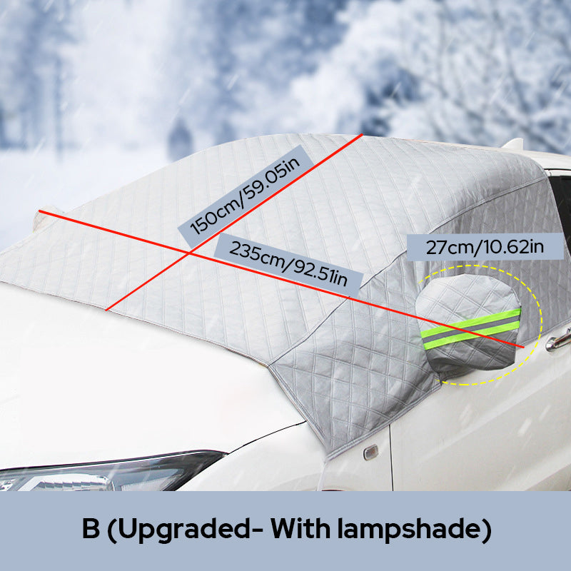 🚗 50% RABATT NU! ❄️ Främre vindruteskydd täcke – skydd för alla fyra årstider, frostskydd & hög kvalitet