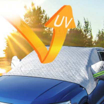 🚗 50% RABATT NU! ❄️ Främre vindruteskydd täcke – skydd för alla fyra årstider, frostskydd & hög kvalitet