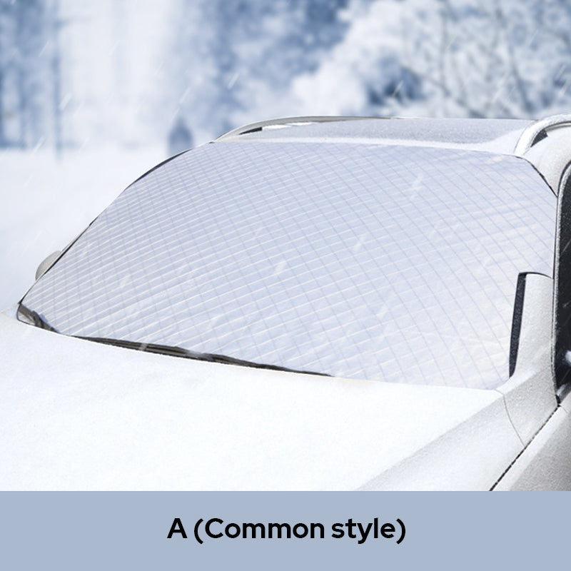 🚗 50% RABATT NU! ❄️ Främre vindruteskydd täcke – skydd för alla fyra årstider, frostskydd & hög kvalitet
