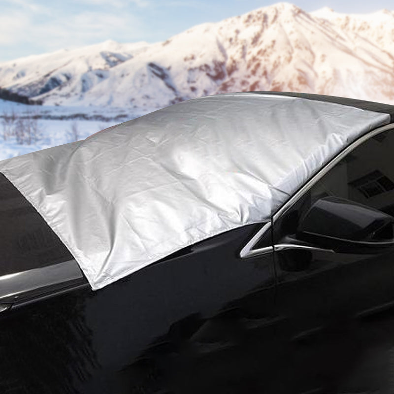 🚗 50% RABATT NU! ❄️ Främre vindruteskydd täcke – skydd för alla fyra årstider, frostskydd & hög kvalitet