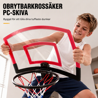 ⏳Tidsbegränsat specialerbjudande⏰ Utan borrning väggmonterbar, hopfällbar basketkorg - Leksaksset för barn för lek inomhus och utomhus
