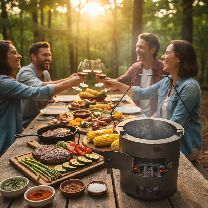 🥳2026 REA🥳💞50K+ SÅLDA! 🔥🍳 50% RABATT! Bärbar multifunktionell spis – effektiv förbränning, laga mat & värm, slitstark metall. Perfekt för camping & uteplats! 🏕️💪