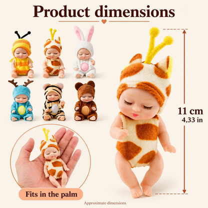 🧸 Mini babydockor | 6 söta stilar