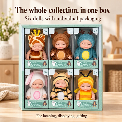 🧸 Mini babydockor | 6 söta stilar