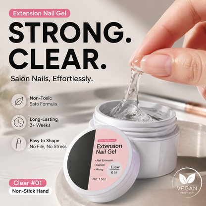 💅 SOMMARERBJUDANDE: 50 % RABATT! ✨Förstärkningsgel för nagelförlängningar — Rinner inte, lätt att använda 🥳