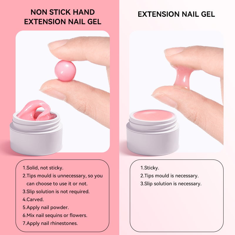 💅 SOMMARERBJUDANDE: 50 % RABATT! ✨Förstärkningsgel för nagelförlängningar — Rinner inte, lätt att använda 🥳