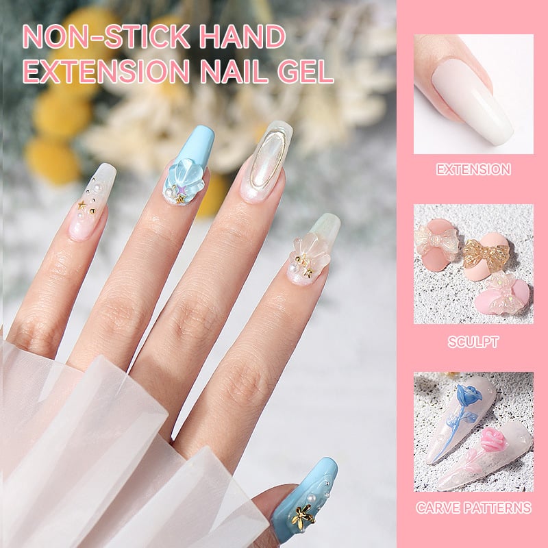 💅 SOMMARERBJUDANDE: 50 % RABATT! ✨Förstärkningsgel för nagelförlängningar — Rinner inte, lätt att använda 🥳