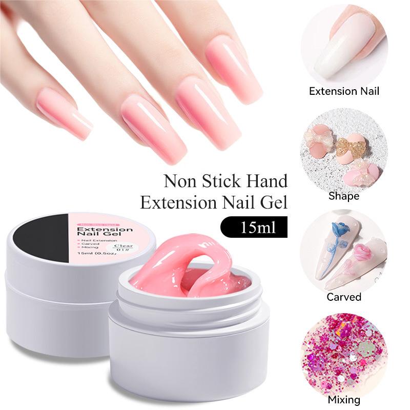 💅 SOMMARERBJUDANDE: 50 % RABATT! ✨Förstärkningsgel för nagelförlängningar — Rinner inte, lätt att använda 🥳