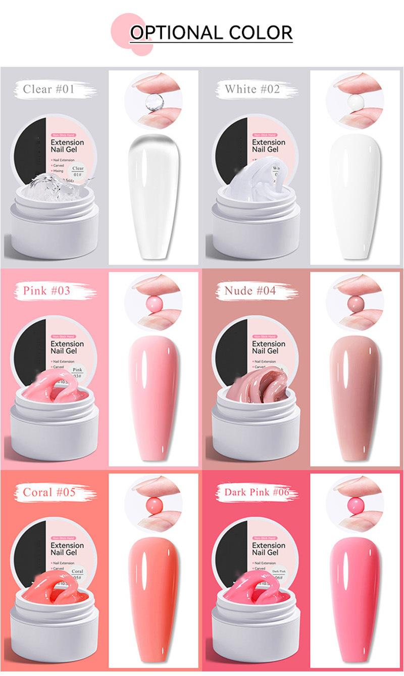 💅 SOMMARERBJUDANDE: 50 % RABATT! ✨Förstärkningsgel för nagelförlängningar — Rinner inte, lätt att använda 🥳