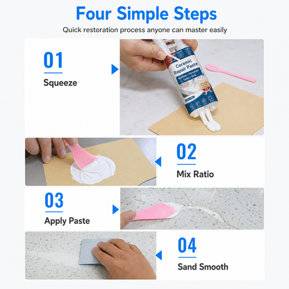 🎁Köp 2 få 1 gratis🔥Snabbtorkande reparationspasta för kakel och keramik