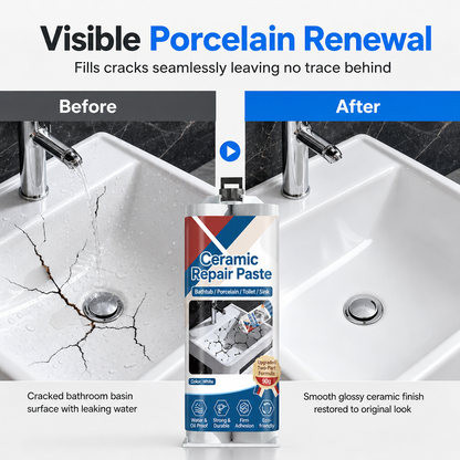 🚿 50 % RABATT NU! 🛠️ Snabbtorkande reparationspasta för kakel och keramik – epoxiharts för spruckna ytor 💧
