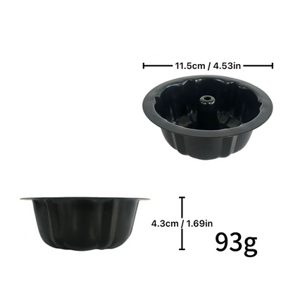 🍰 Köp 3 få 5 gratis🎃 Mini pumpakaksform i kolstål – non-stick, jämn värmefördelning & professionell design – perfekt för individuella desserter och familjebak ✨🧁