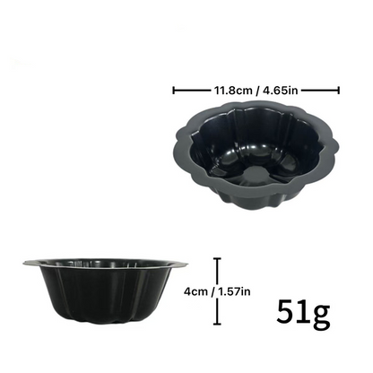 🍰 Köp 3 få 5 gratis🎃 Mini pumpakaksform i kolstål – non-stick, jämn värmefördelning & professionell design – perfekt för individuella desserter och familjebak ✨🧁