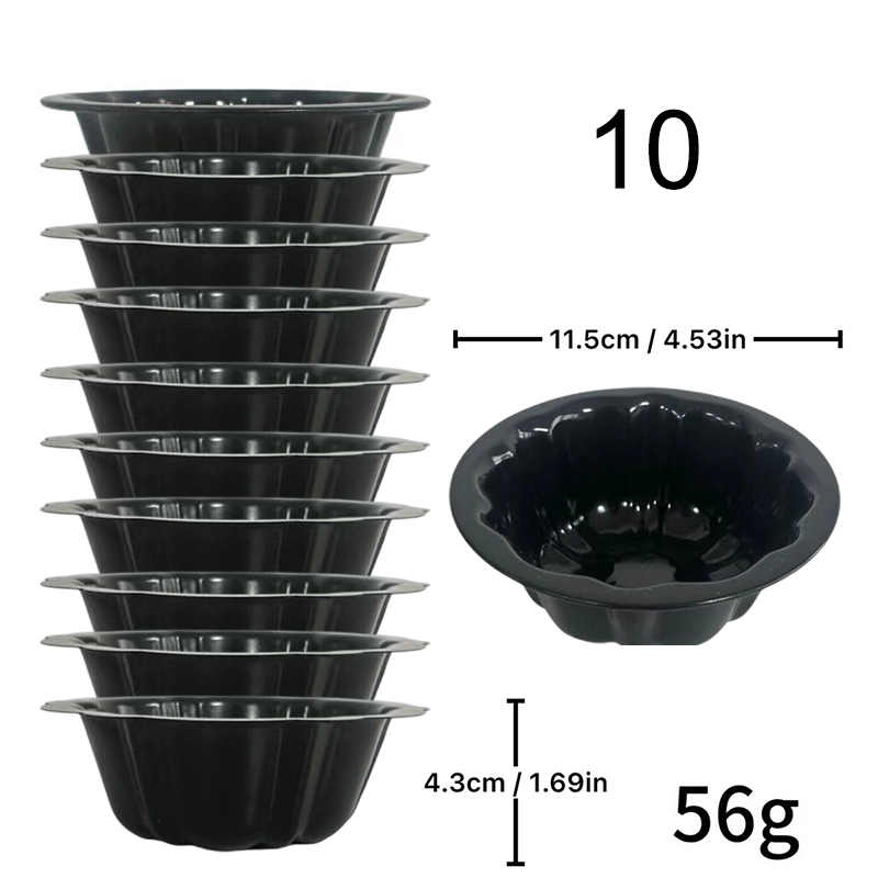 🍰 Köp 3 få 5 gratis🎃 Mini pumpakaksform i kolstål – non-stick, jämn värmefördelning & professionell design – perfekt för individuella desserter och familjebak ✨🧁