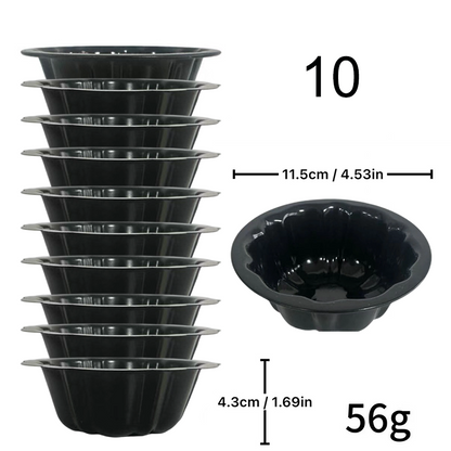 🍰 Köp 3 få 5 gratis🎃 Mini pumpakaksform i kolstål – non-stick, jämn värmefördelning & professionell design – perfekt för individuella desserter och familjebak ✨🧁