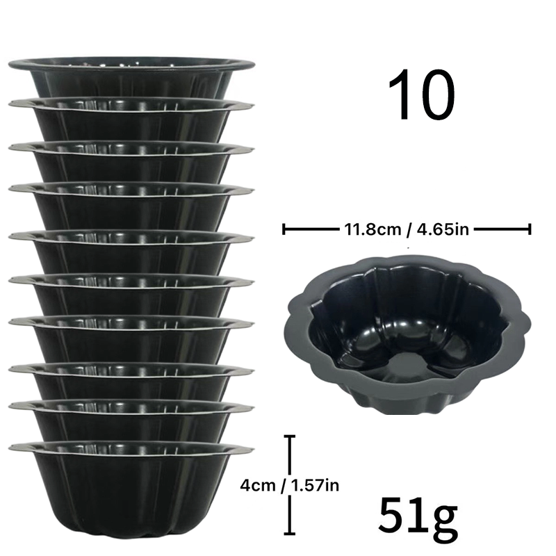 🍰 Köp 3 få 5 gratis🎃 Mini pumpakaksform i kolstål – non-stick, jämn värmefördelning & professionell design – perfekt för individuella desserter och familjebak ✨🧁