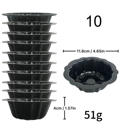 🍰 Köp 3 få 5 gratis🎃 Mini pumpakaksform i kolstål – non-stick, jämn värmefördelning & professionell design – perfekt för individuella desserter och familjebak ✨🧁