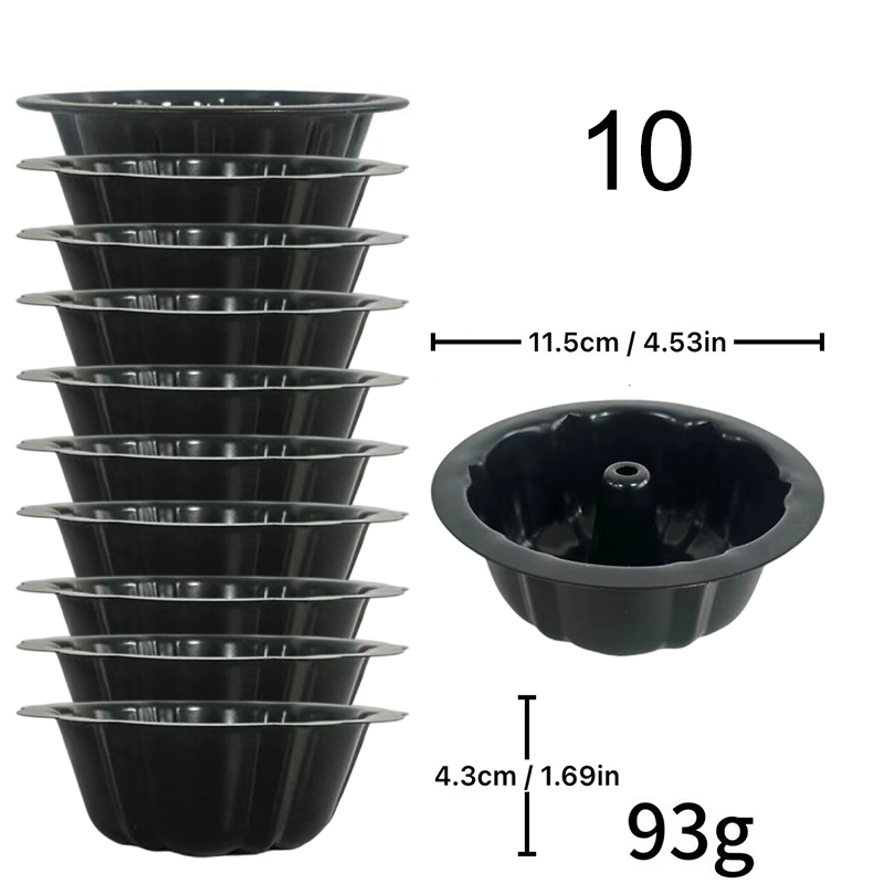 🍰 Köp 3 få 5 gratis🎃 Mini pumpakaksform i kolstål – non-stick, jämn värmefördelning & professionell design – perfekt för individuella desserter och familjebak ✨🧁
