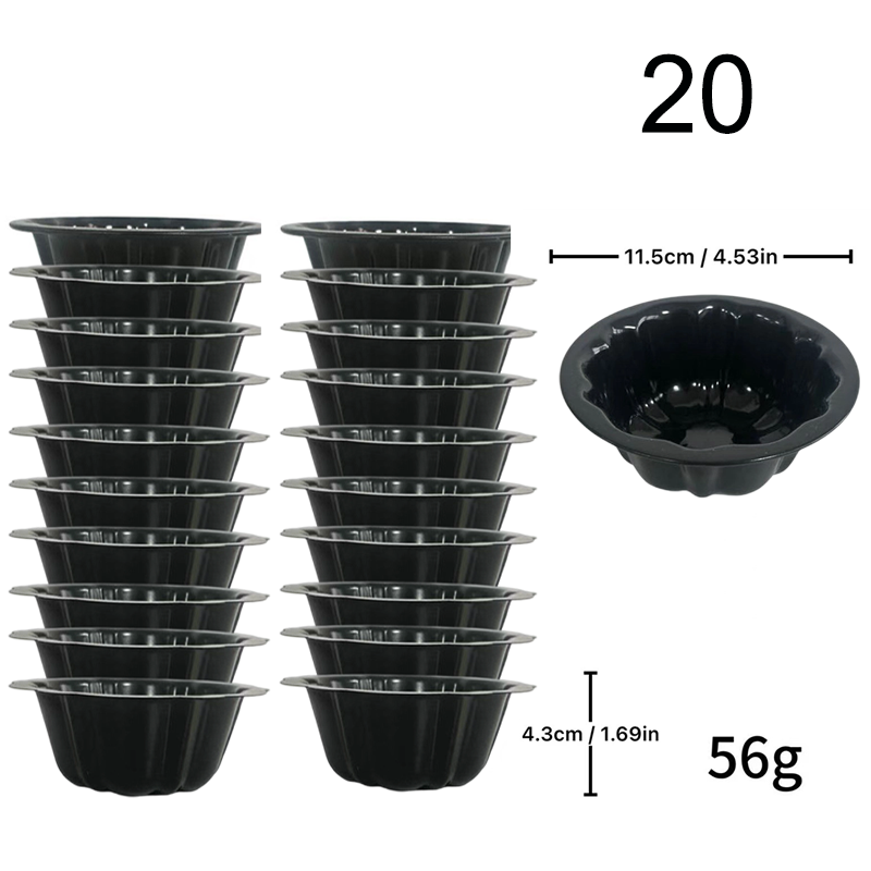 🍰 Köp 3 få 5 gratis🎃 Mini pumpakaksform i kolstål – non-stick, jämn värmefördelning & professionell design – perfekt för individuella desserter och familjebak ✨🧁