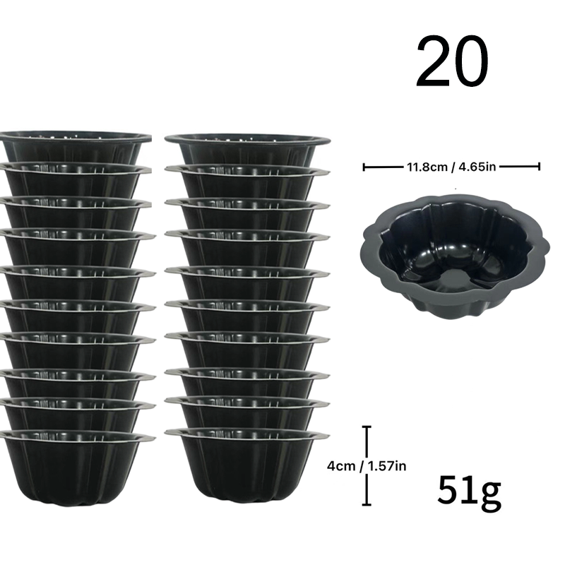 🍰 Köp 3 få 5 gratis🎃 Mini pumpakaksform i kolstål – non-stick, jämn värmefördelning & professionell design – perfekt för individuella desserter och familjebak ✨🧁