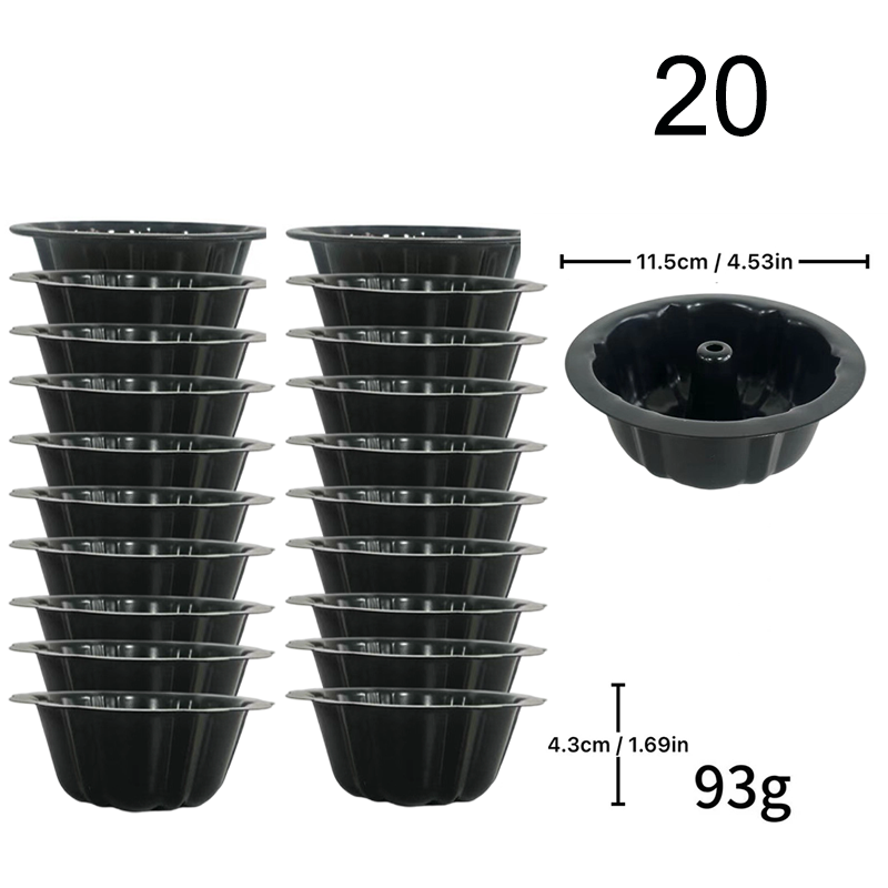 🍰 Köp 3 få 5 gratis🎃 Mini pumpakaksform i kolstål – non-stick, jämn värmefördelning & professionell design – perfekt för individuella desserter och familjebak ✨🧁