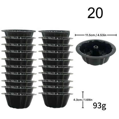 🍰 Köp 3 få 5 gratis🎃 Mini pumpakaksform i kolstål – non-stick, jämn värmefördelning & professionell design – perfekt för individuella desserter och familjebak ✨🧁
